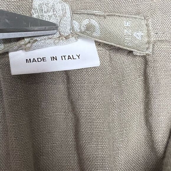 Transit Par-Such Green V-Neck Above Knee Button Front Long Sleeve Dress Size 4 - Picture 9 of 16